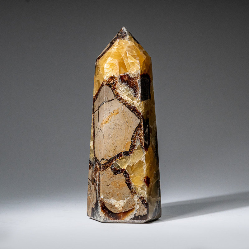 Genuine Polished Septarian Point from Madagascar (1.8 Lbs)
