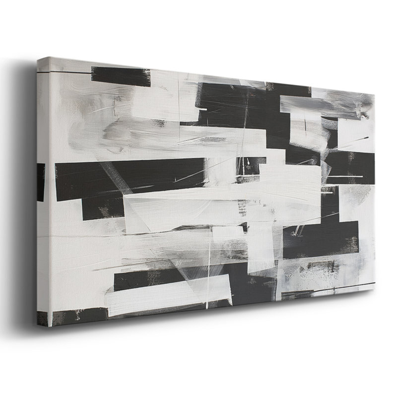 Abstract Series 1 #XVIII-Gallery Wrapped Canvas, 16" H x 32" W