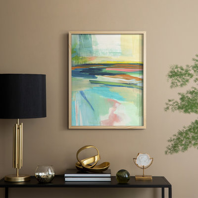 Radiant Horizon II, reproduction encadrée - bois massif