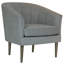 Fauteuil demi-tonneau en lin Chloé