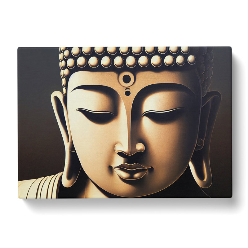 Peaceful Buddha - Wrapped Canvas, 40cm H x 60cm W x 3cm D