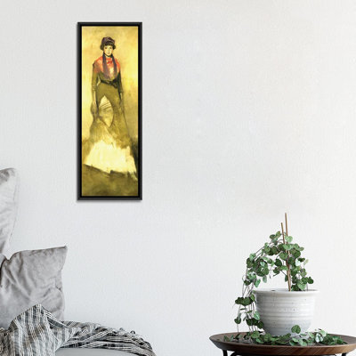 Harmony In Fawn Colour And Purple Portrait Of Miss Milly Finch - Wall Art Print - Framed Canvas