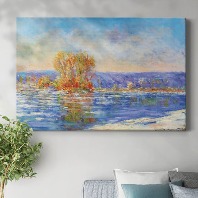 Floating Ice near Bennecourt, 1893-Gallery Wrapped Canvas