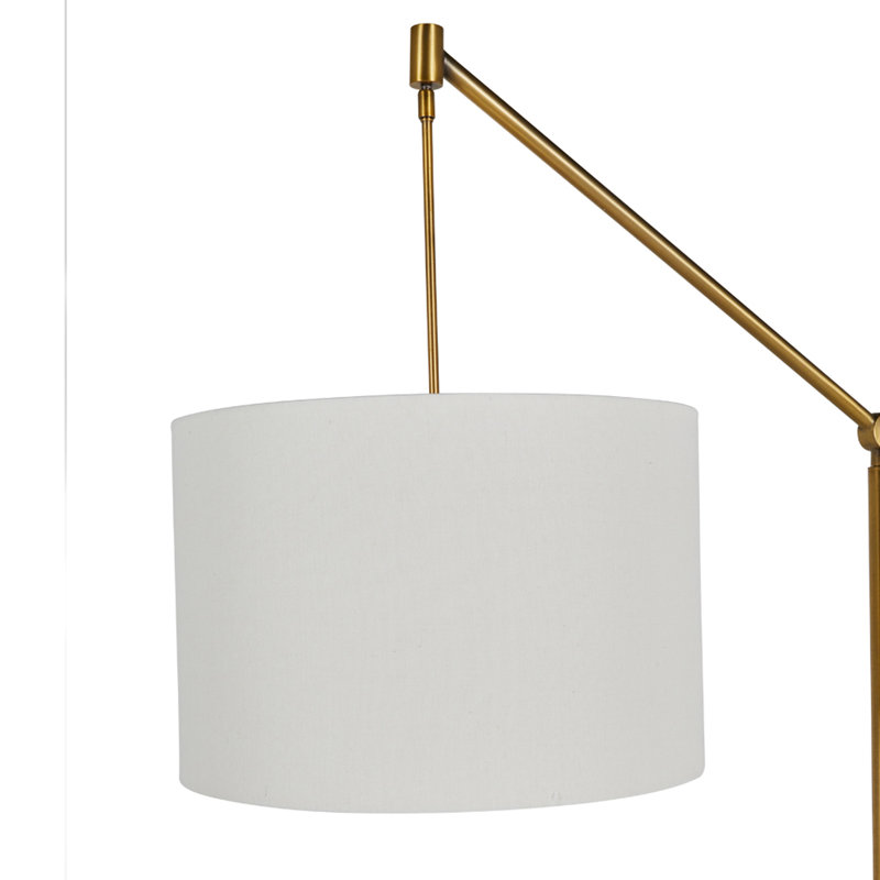 Fulton 83'' Plaster White Arched/Arc Floor Lamp