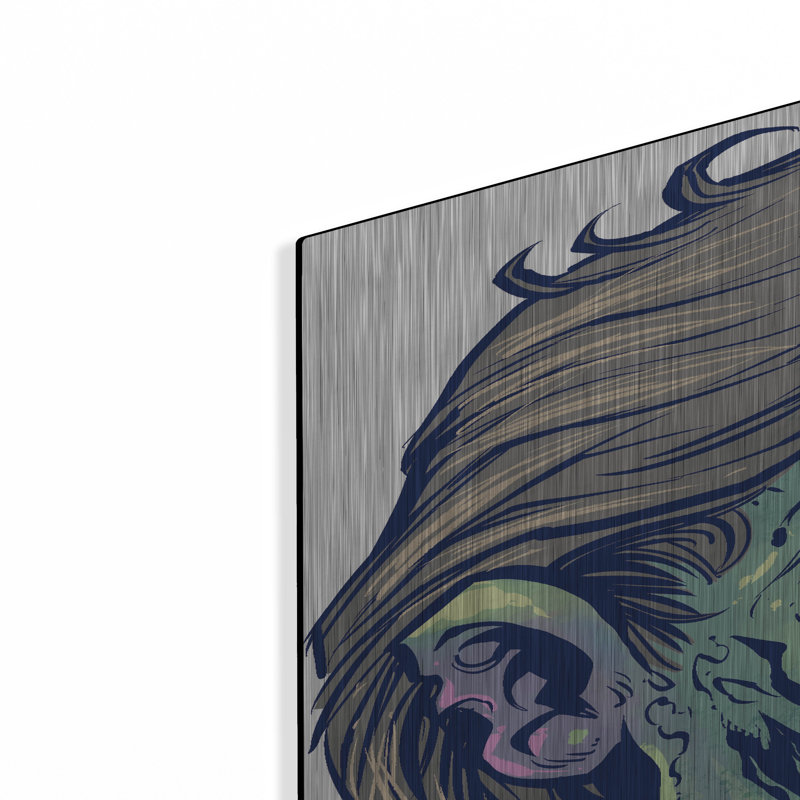 " Zombie Pattern Head 05 " Print, 36" H x 24" W