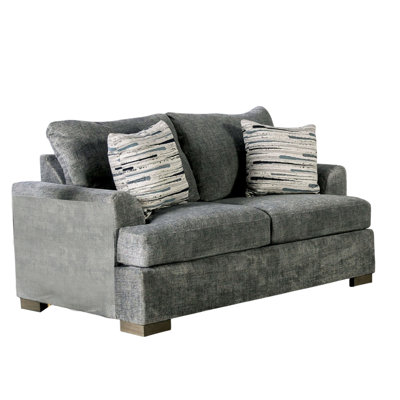 Causeuse Lewis avec 2 coussins décoratifs, 67 pouces, tissu