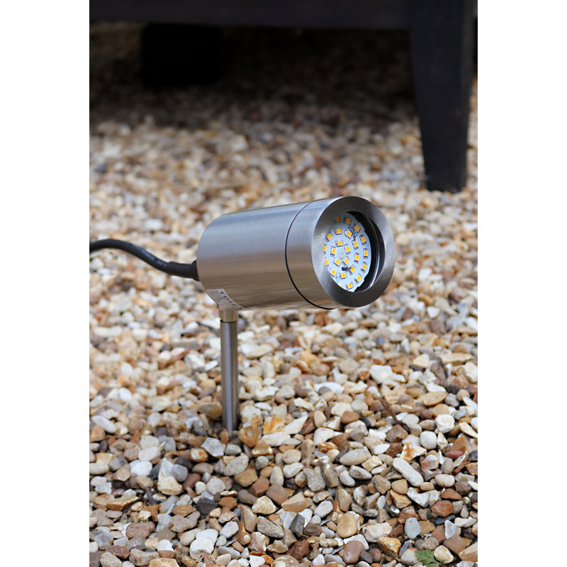 Norgren Brushed Chrome Integrated LED Metal Pathway Light