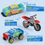 Ensemble de 3 pièces de peinture de voiture de course en bois pour enfants, jouets d'anniversaire pour garçons et filles de 6 ans et plus