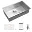 Évier de cuisine encastrable 32 po - 32 po x 19 po x 9 po en acier inoxydable