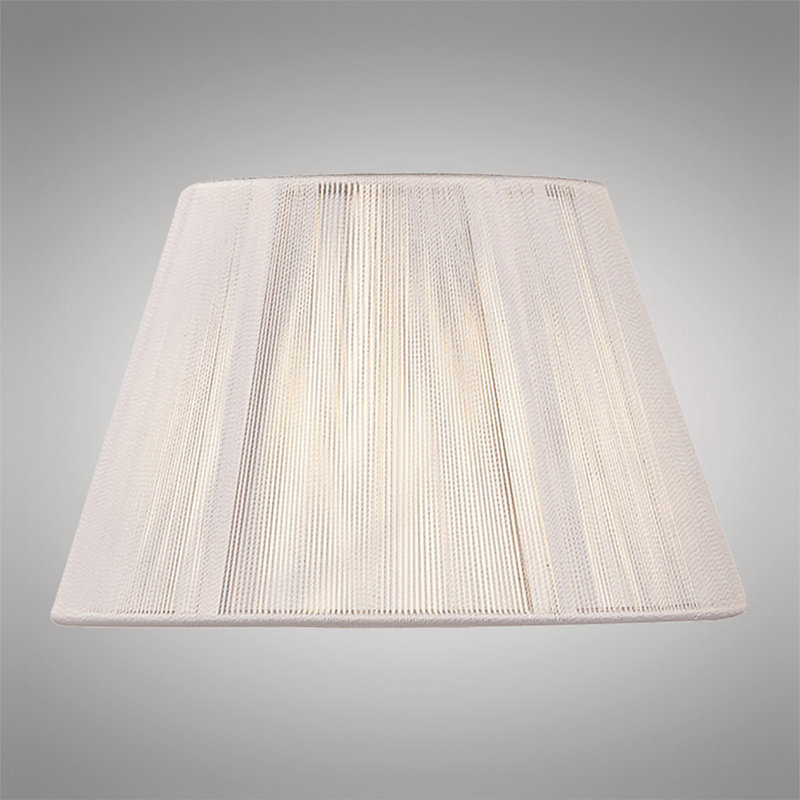 25cm H Linen Empire Lamp Shade ( Clip On ), Ivory White