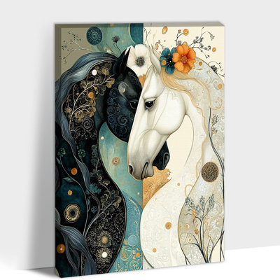 Art mural cheval GUTTATE, décoration murale photos cheval, peinture murale cheval pour le salon, art mural sur toile cheval, affiches à cheval pour bureau mural encadrées prêtes à être accrochées 12 po x 16 po