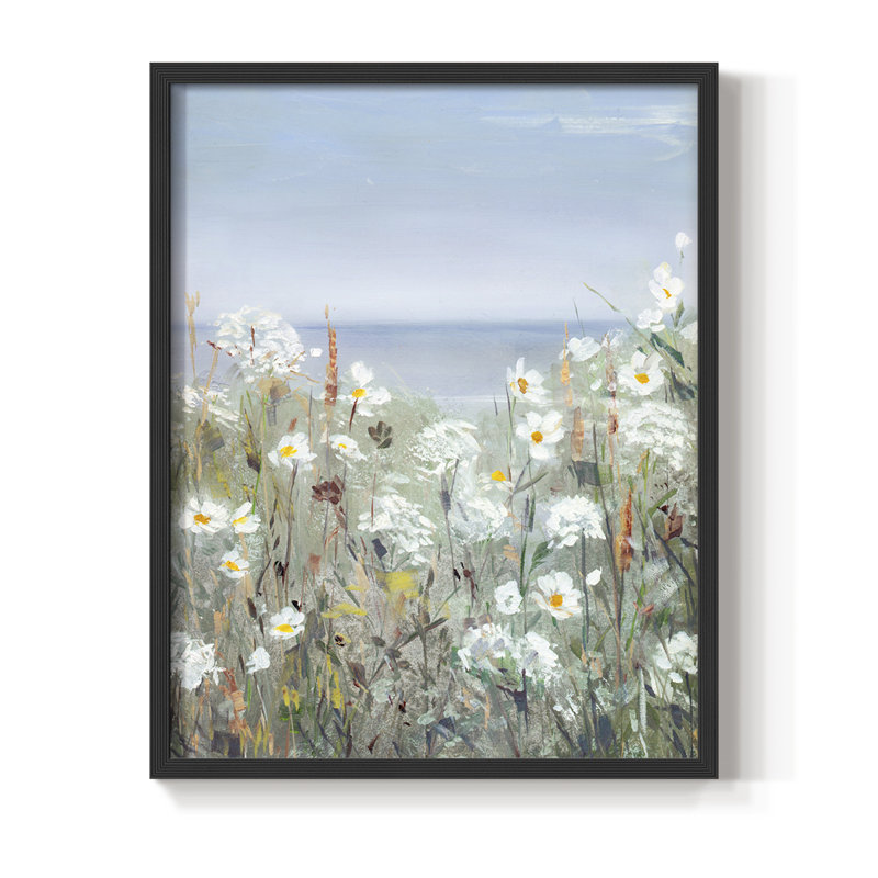 Wild Sea Breeze II, reproduction encadrée - bois massif, Noir, H 28 po x l 22 po