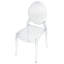 49cm H Upholstered Side Chair in Clear