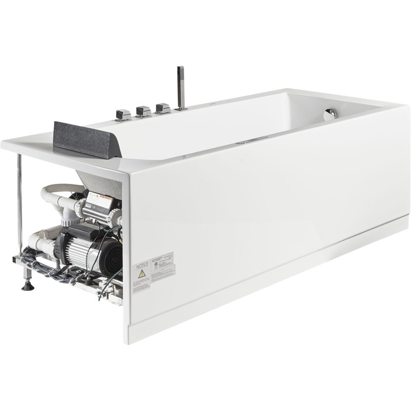 70.5'' x 31.5'' Whirlpool Yes Bathtub with Faucet
