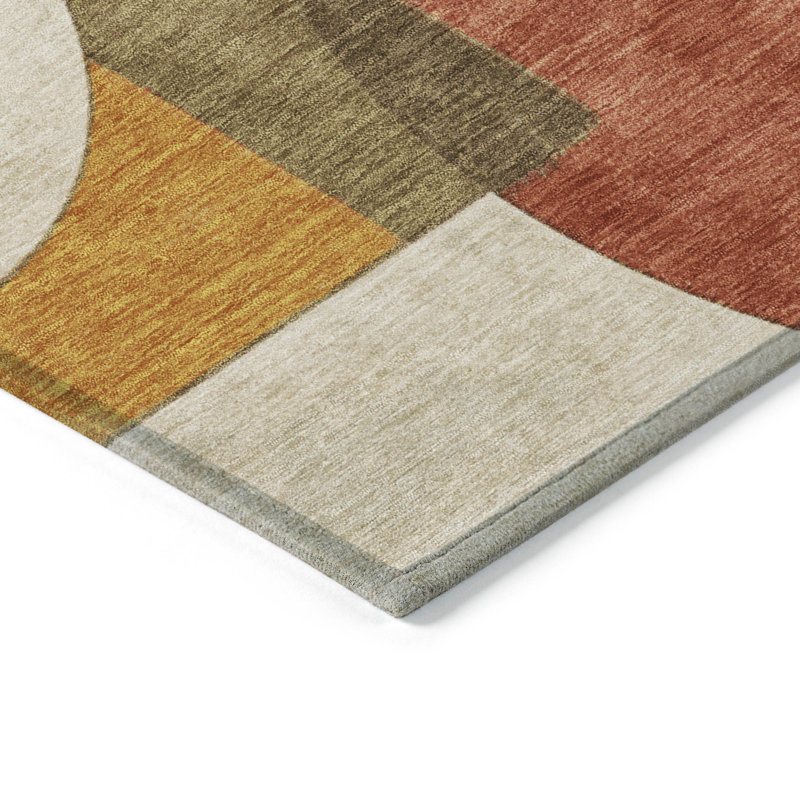 Tapis corail intérieur / extérieur lavable à la machine Cinead ACN1692, Tapis de couloir 2 pi 3 po x 7 pi 6 po