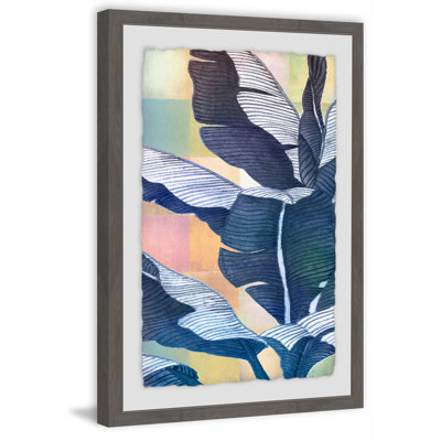 « folia tropical », reproduction de peinture à l’aquarelle encadrée