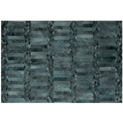 HANDPICKED BY ART HIDE Cowhide Geometric Indoor Rug