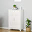 Armoire de rangement industrielle 43 po, double porte en acier avec tablettes réglables