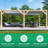 10' x 20' Meridian Louvered Pergola  Premium Cedar Wood Structure with Adjustable Aluminum Louvers and Built-In Gutter System for Outdoor Shade and Rain Protection