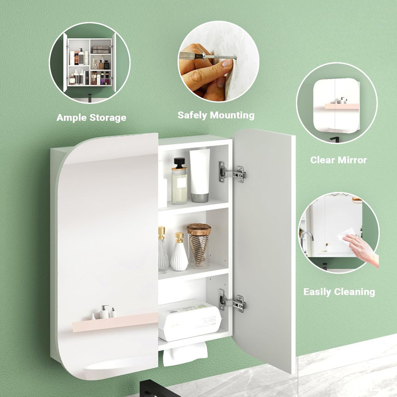 Mounting / Installation Required Bathroom Cabinet