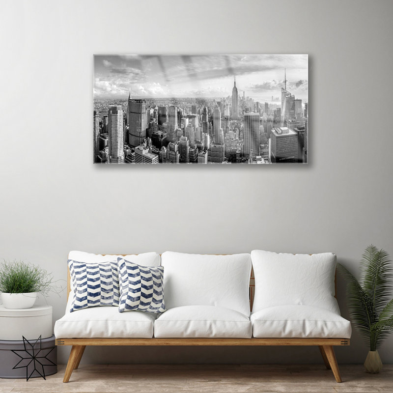 City Houses - Unframed Photograph on Glass