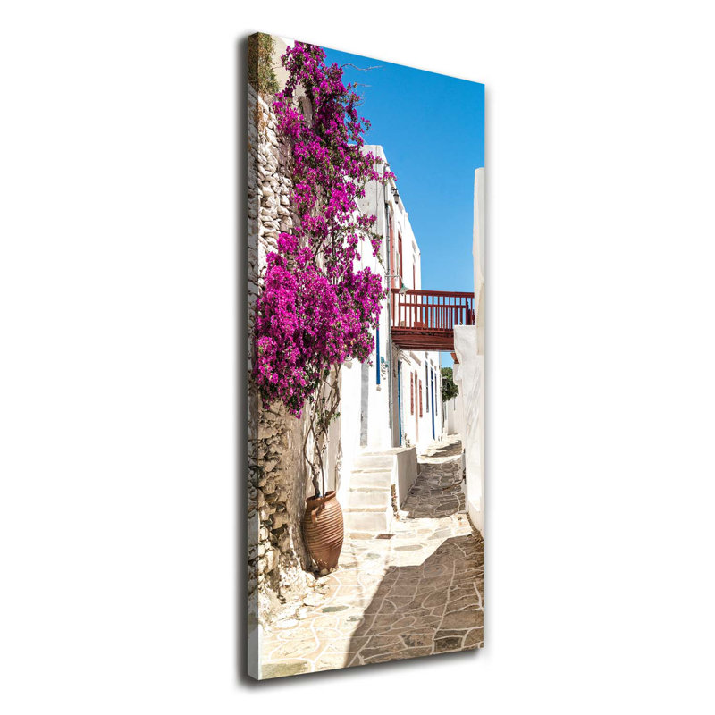 Greek Streets - Wrapped Canvas Print