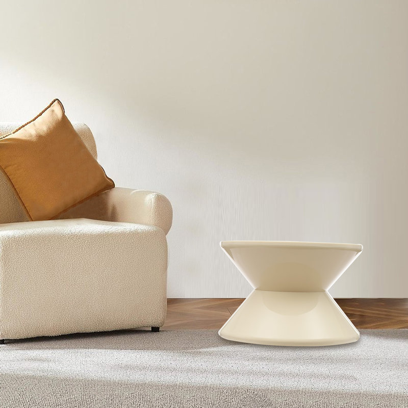 Table d'appoint ronde 14,2 x 9,3 po, White