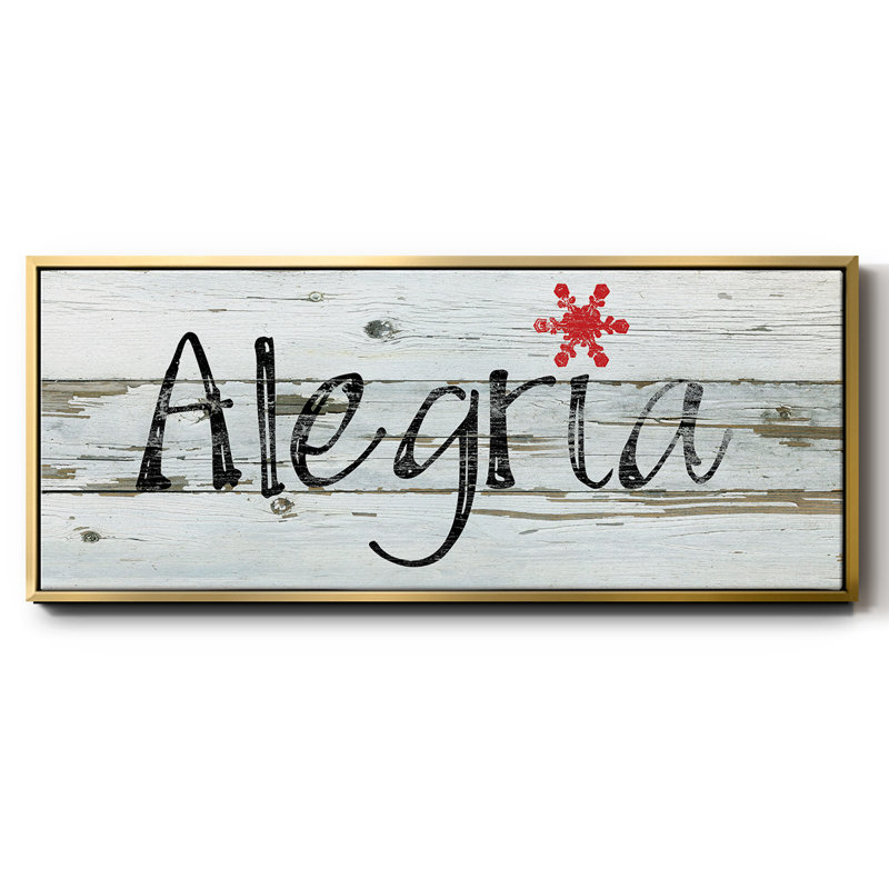 Toile encadrée Alegria, H 24 po x l 60 po