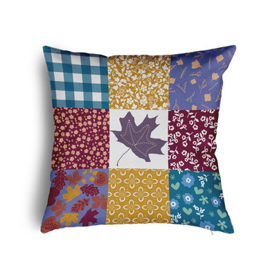 Patchwork Reversible Throw Pillow