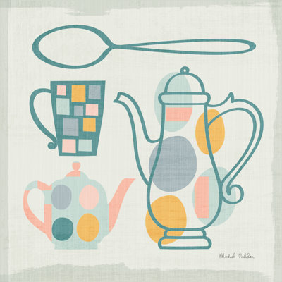 " Modern Kitchen Sq IV Pastel " by Michael Mullan Painting Print