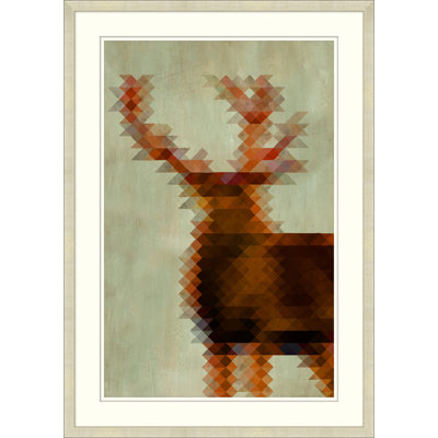 Geometric Stag 2 - cadre photo, impression sur papier