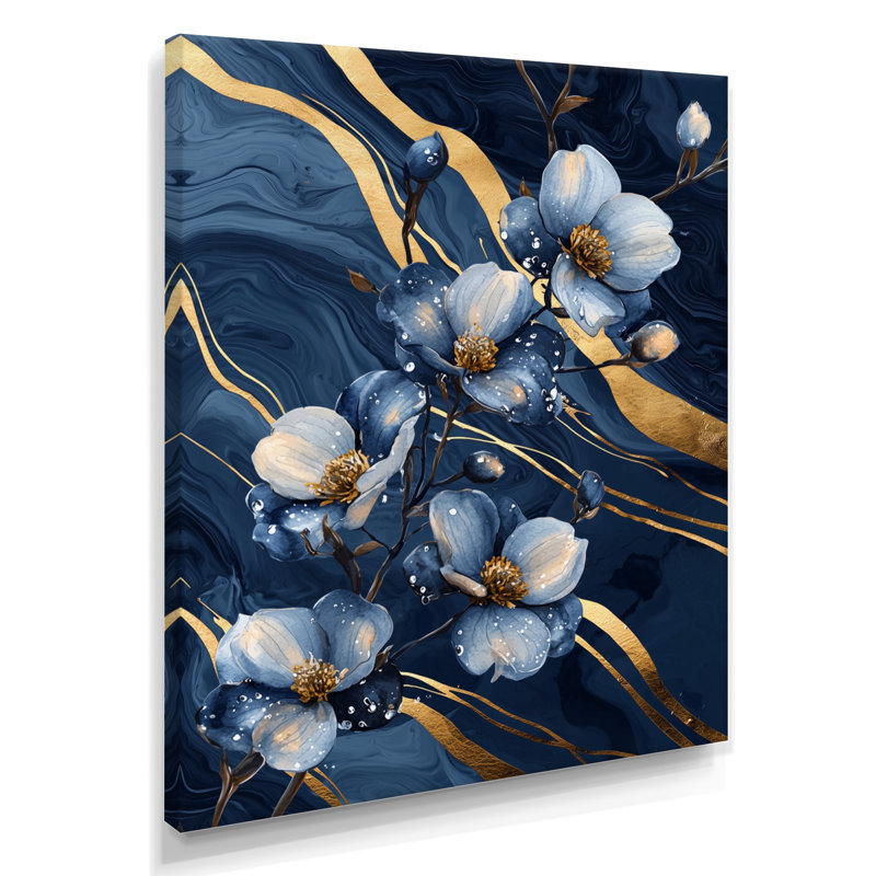 Lamy - impressions sur toile florales, H 20 po x l 12 po, Toile tendue, Ne s’applique pas