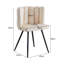 50cm H Velvet Upholstered Metal Dining Chair-1996886195