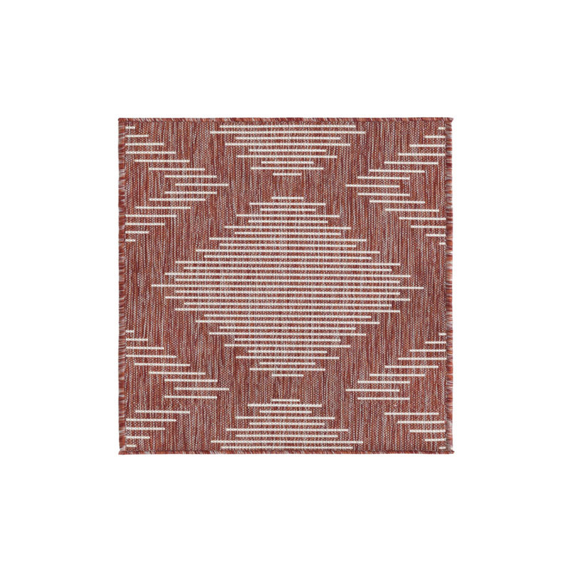 Striped Indoor / Outdoor Rug, Rectangle 2' x 3'