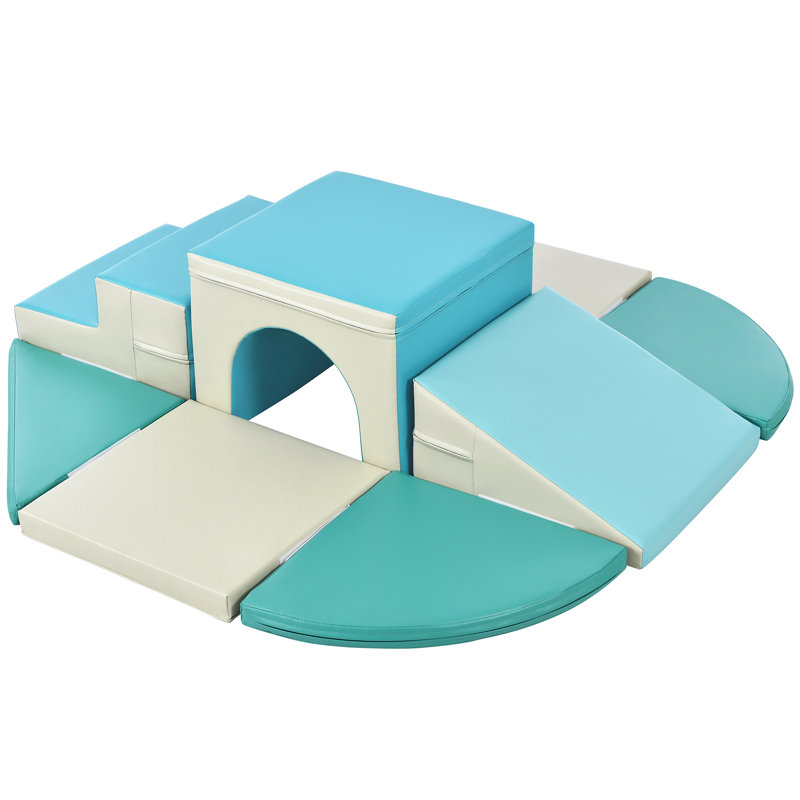Structure de jeu en mousse 9 pi 1 po, pour enfants, Bleu