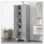 Armoire de rangement autoportante pour salle de bain avec 2 portes et tablette réglable-1576131474