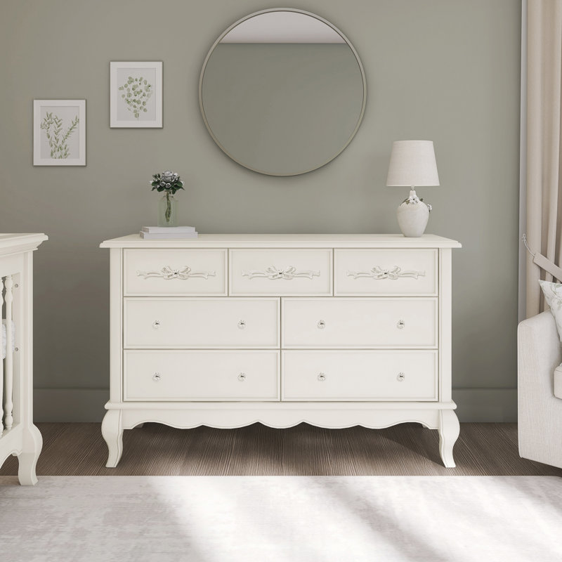 Aurora Kids 7 - Drawer Dresser, Ivory Lace