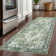 Washable Oriental  Area Rugs Non slip Green Rugs