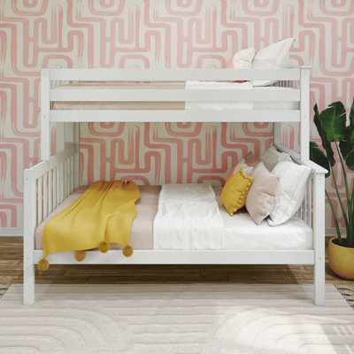 Dazhane Kids Twin Over Full Bunk Bed with Ladder on End