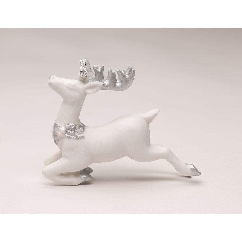 Ornement de caribou en argent