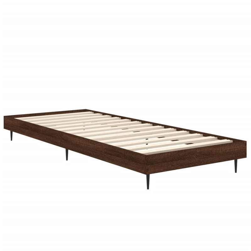 Patrice Bed, Brown Oak, Small Single (2'6)