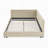 Upholstered Tufted Bed Frame, Sofa Bed Frame with Comfortable Backrest and Armrests-2051689995