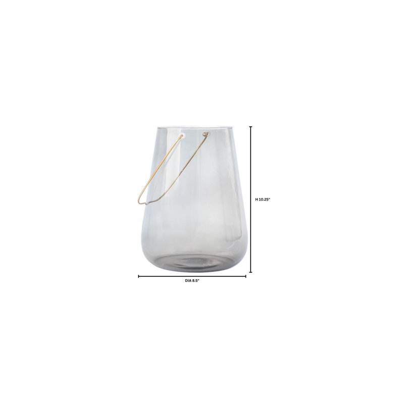Water Drop Hurricane Candle Holder, 10.25" H x 8.5" W x 8.5" D