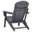 Chair Plastic Set Of 2 All-Weather Folding Fire Pit Gray