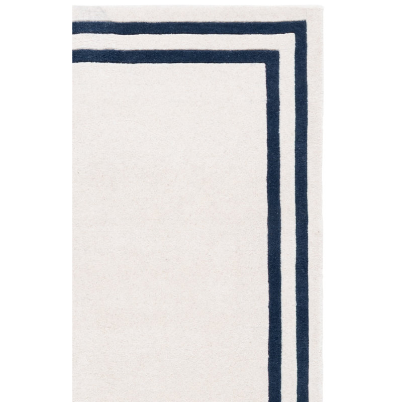 Lauren Ralph Lauren 6954 - laine touffetée à la main à 80%; Tapis géométrique 20% coton, Carré 6 pi