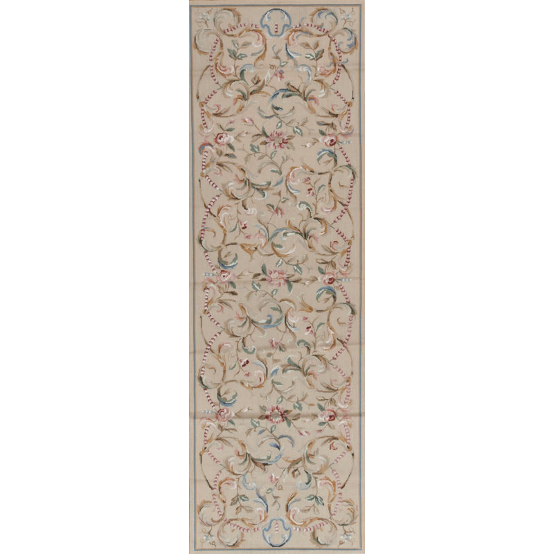 Highland Needleworks Flatweave Wool Area Rug, Runner 2'6" x 8'