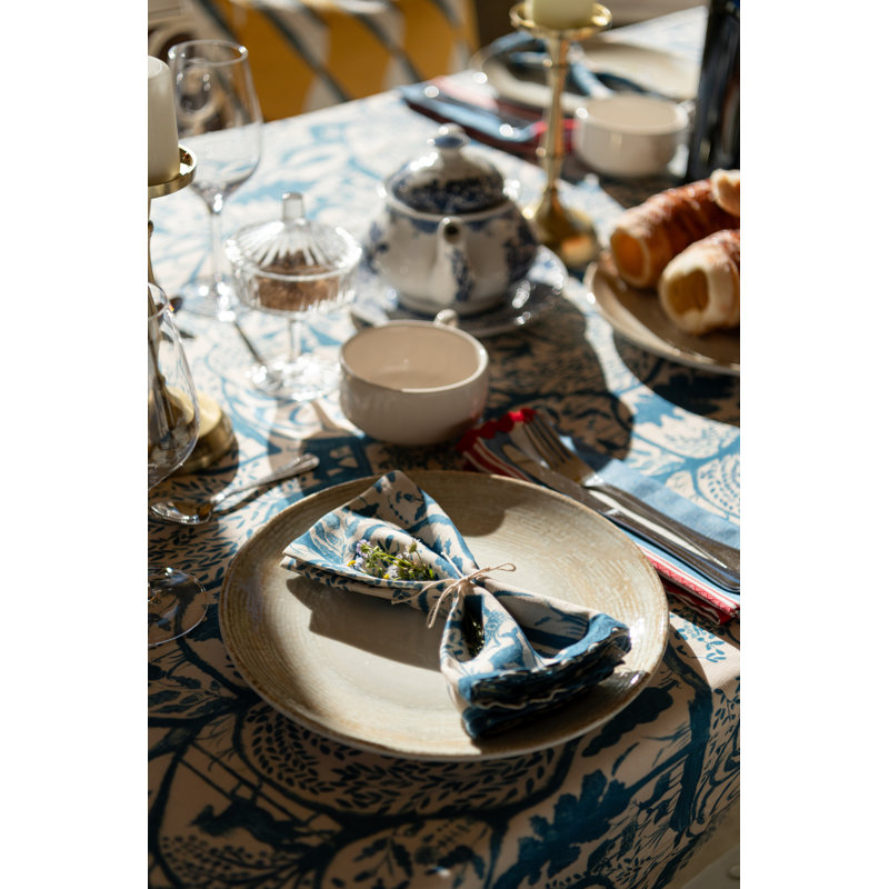 THE ENCHANTED WOODLAND DUSK BLUE NAPKIN SET