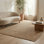 Solid Neutral Area Rug - Handwoven, Natural Fibre, Soft Underfoot - Jute - Bedroom Living Room Dining Room - Lassen Natural