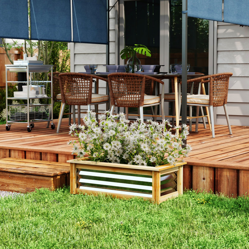 Ensemble de lit de jardin surélevé Outsunny