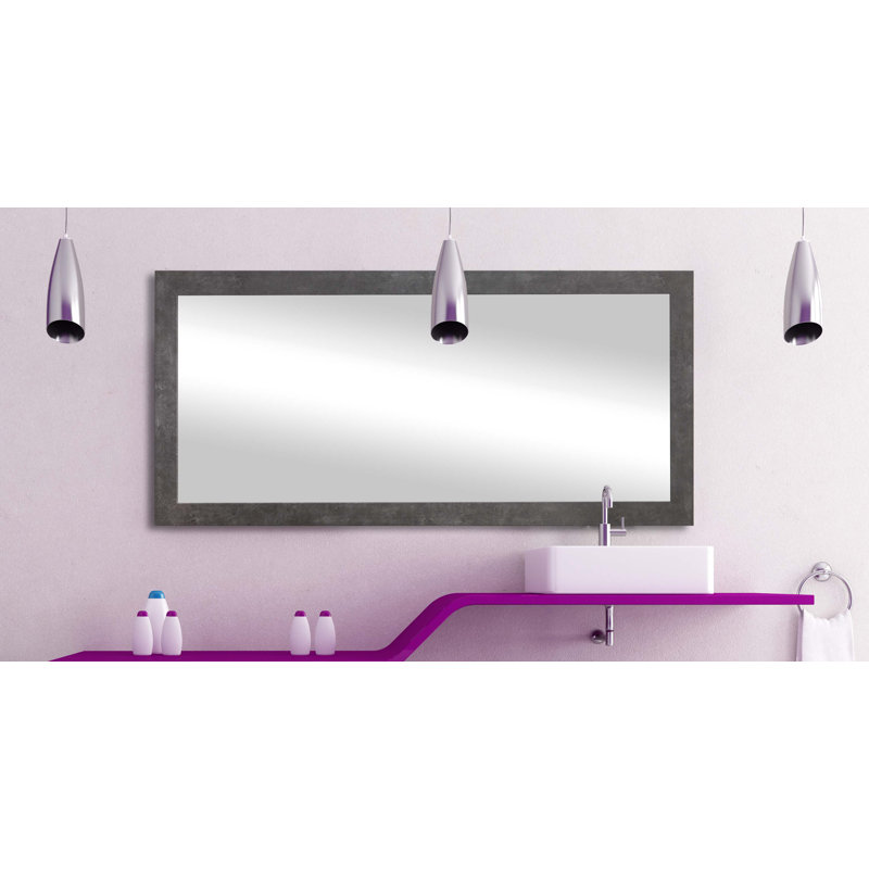 Alacazar Engineered Wood Flat Wall Mirror, 34.5" x 65"